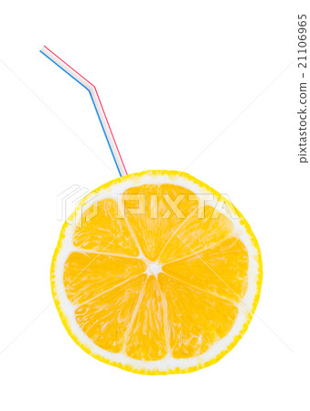 Lemon fruit and straw Lemon fruit and straw 21106965