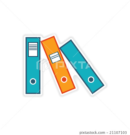 stylish sticker on paper folders for documents stylish sticker on paper folders for documents 21107103
