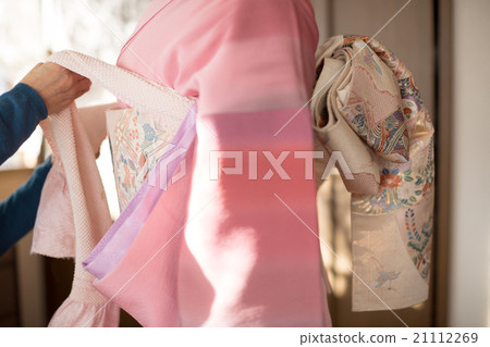 visiting dress, obi sash, fitting 21112269