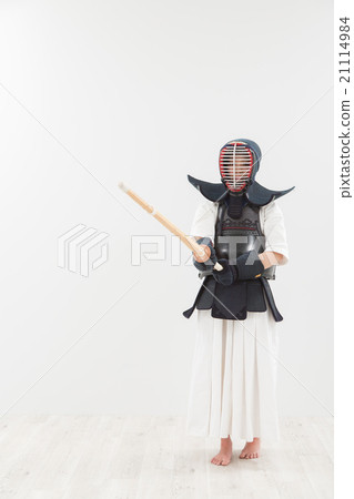 A woman who plays kendo A woman who plays kendo 21114984