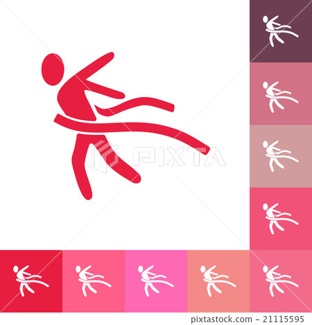 flat running man icon business theme 21115595