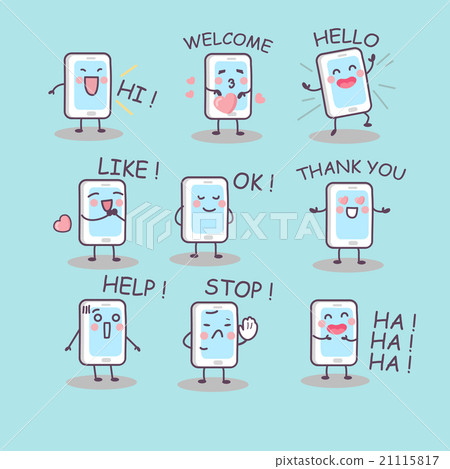 all kinds of smartphone emotion 21115817
