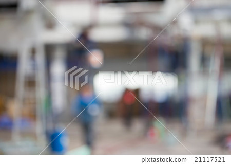 Blurred background of interior construction Blurred background of interior construction 21117521