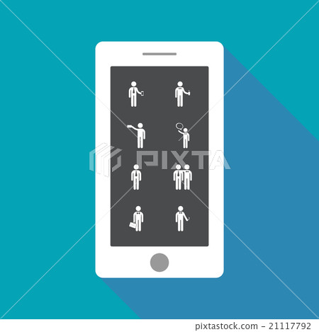assembly of people silhouettes stick figure 21117792