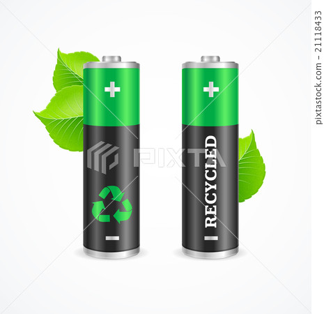 Recycled Battery Eco Concept. Vector 21118433