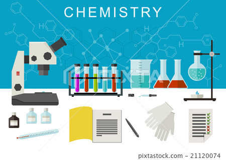 Chemistry flat banner. 21120074