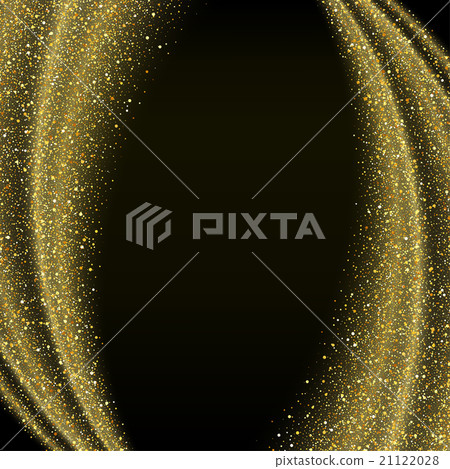 Abstract vector gold glitter star wave background - Stock Illustration ...