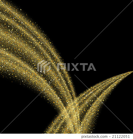 Abstract vector gold glitter star wave background - Stock Illustration ...