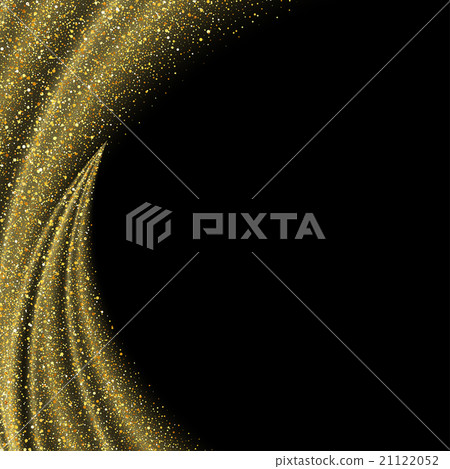 Abstract vector gold glitter star wave background - Stock Illustration ...