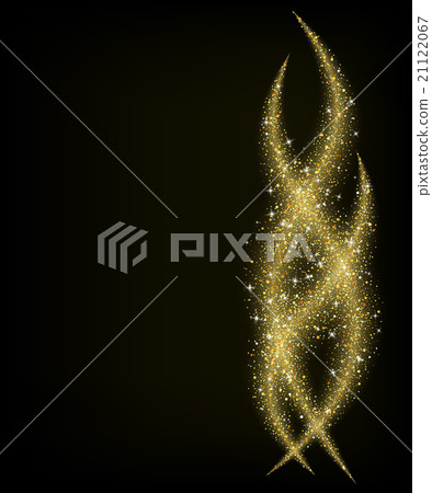 Abstract gold dust glitter star wave background - Stock Illustration ...