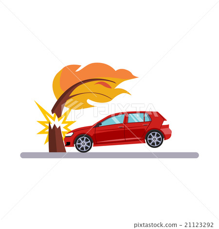 Car and Transportation Issue with a Tree. Vector Car and Transportation Issue with a Tree. Vector 21123292