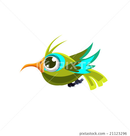 Cute Green Hummingbird 21123296