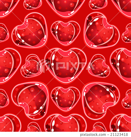 Heart Candy Pattern. Vector Illustration 21123418