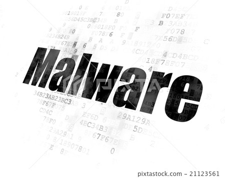 Security concept: Malware on Digital background Security concept: Malware on Digital background 21123561