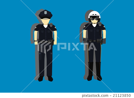 American police officer character 21123850