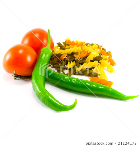 fresh vegetables and pasta 21124172