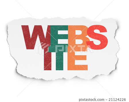 Web design concept: Website on Torn Paper Web design concept: Website on Torn Paper 21124226