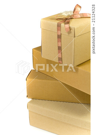 stack of cardboard boxes 21124328