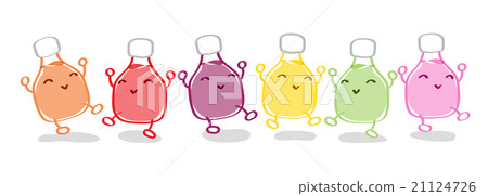 Juice bottle character design 21124726