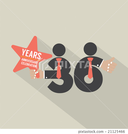 36 Years Anniversary Typography Design. 21125466