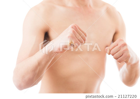 Naked man white back Naked man white back 21127220