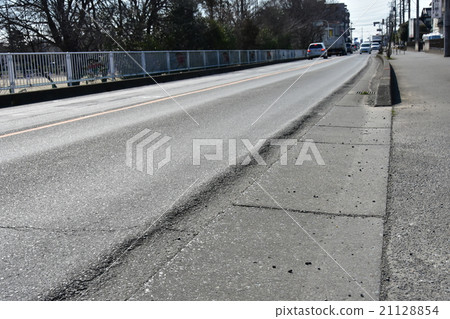Ruts on asphalt paved roads 21128854