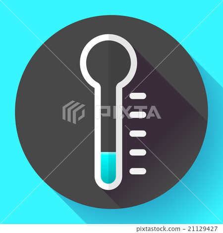 Thermometer icon, temperature symbol vector. Flat Thermometer icon, temperature symbol vector. Flat 21129427