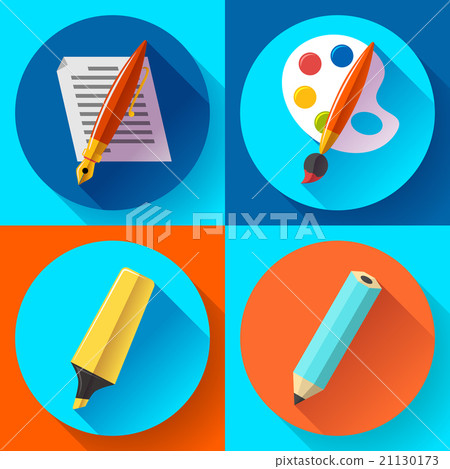 Painting and Drawing Icons set Painting and Drawing Icons set 21130173