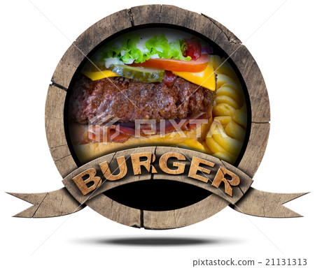 Burger- Wooden Symbol Burger- Wooden Symbol 21131313