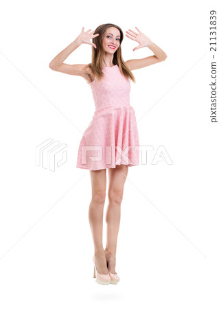 Full length of sensual woman in short dress Full length of sensual woman in short dress 21131839