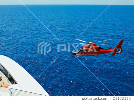 Rescue helicopter at sea 21132133