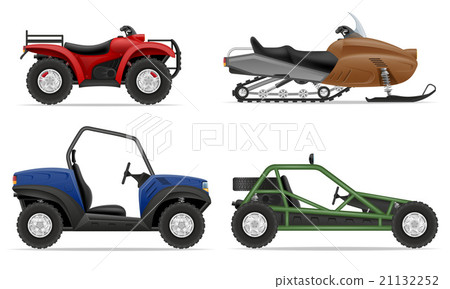 set icons atv automobile off roads vector set icons atv automobile off roads vector 21132252