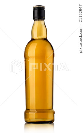 whiskey bottl on white 21132947