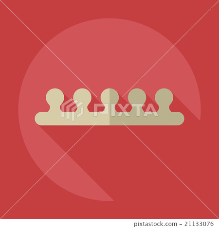Flat modern design with shadow icons pedicure 21133076
