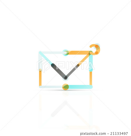 Vector email business symbol, or at sign logo 21133497