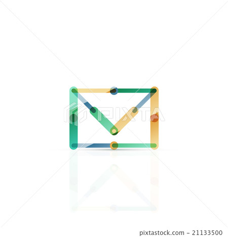 Vector email business symbol, or at sign logo 21133500