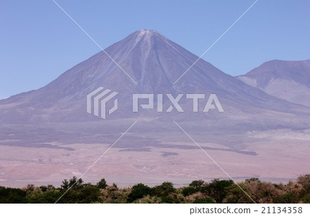 South America Chilean volcano Rikan Cabourg in the Andes Mountains 21134358