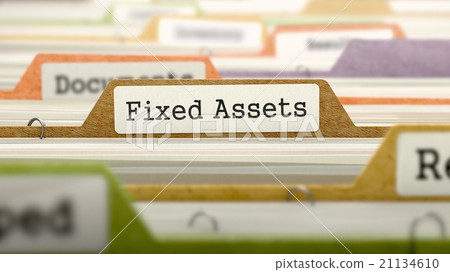Fixed Assets Concept. Folders in Catalog. 21134610