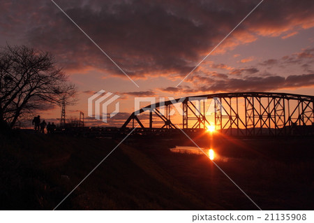 Evening view of Kyoto Fushimi Mebashi-bashi Evening view of Kyoto Fushimi Mebashi-bashi 21135908