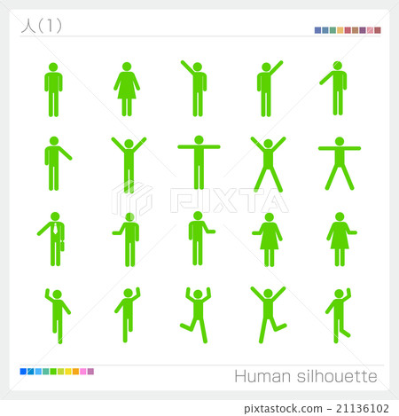 人像形文字標誌標誌圖標 人像形文字標誌標誌圖標 21136102