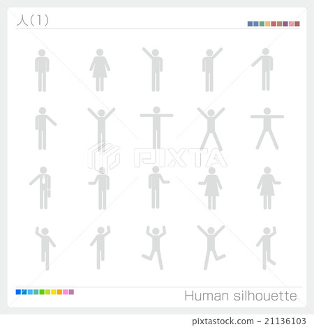 人像形文字標誌標誌圖標 人像形文字標誌標誌圖標 21136103