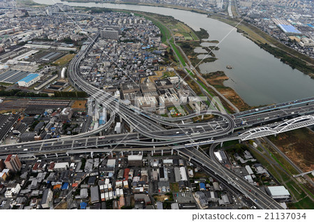 Hanshin Express Moriguchi Junction鳥瞰圖 Hanshin Express Moriguchi Junction鳥瞰圖 21137034