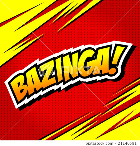 Bazinga! Comic Speech Bubble, Cartoon  21140581