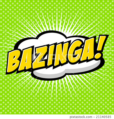 Bazinga! Comic Speech Bubble, Cartoon  21140585