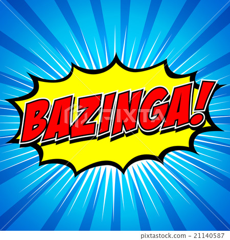 Bazinga! Comic Speech Bubble, Cartoon  21140587