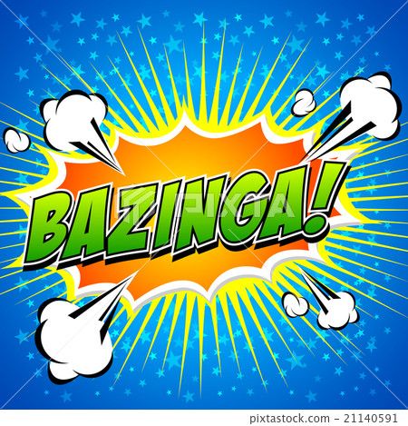 Bazinga! Comic Speech Bubble, Cartoon  21140591