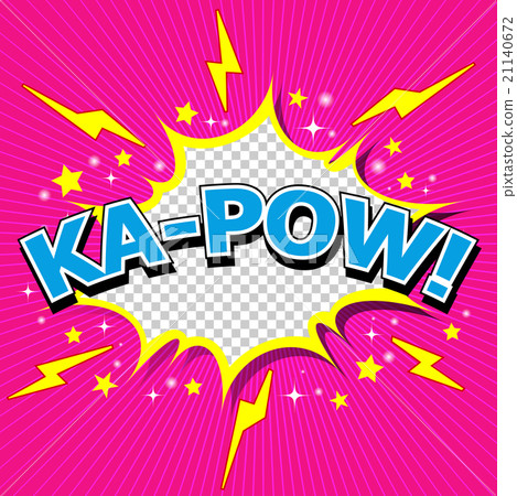 Ka-Pow! Comic Speech Bubble, Cartoon 21140672