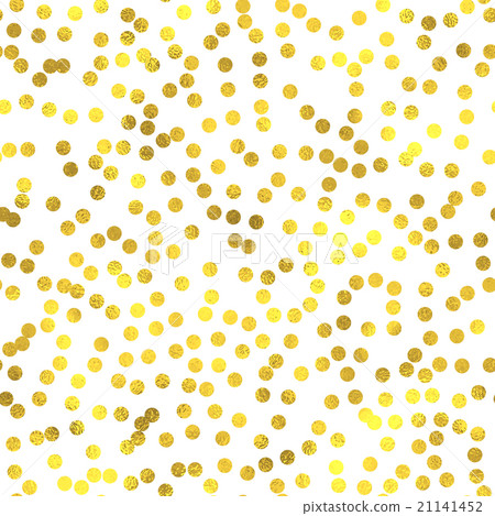 Gold glittering foil seamless pattern - Stock Illustration [21141452 ...