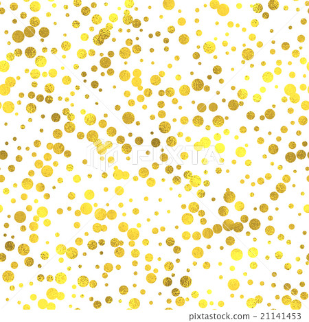 Gold glittering foil seamless pattern - Stock Illustration [21141453 ...