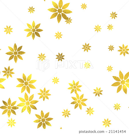 Gold glittering foil seamless pattern - Stock Illustration [21141454 ...